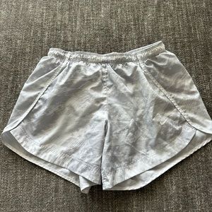 Large girls Nike running shorts.